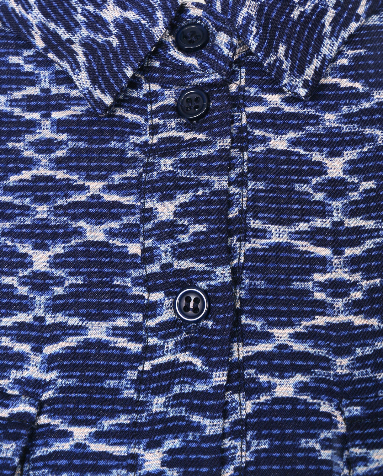Блуза с узором MKT Studio  –  Деталь  – Цвет:  Синий