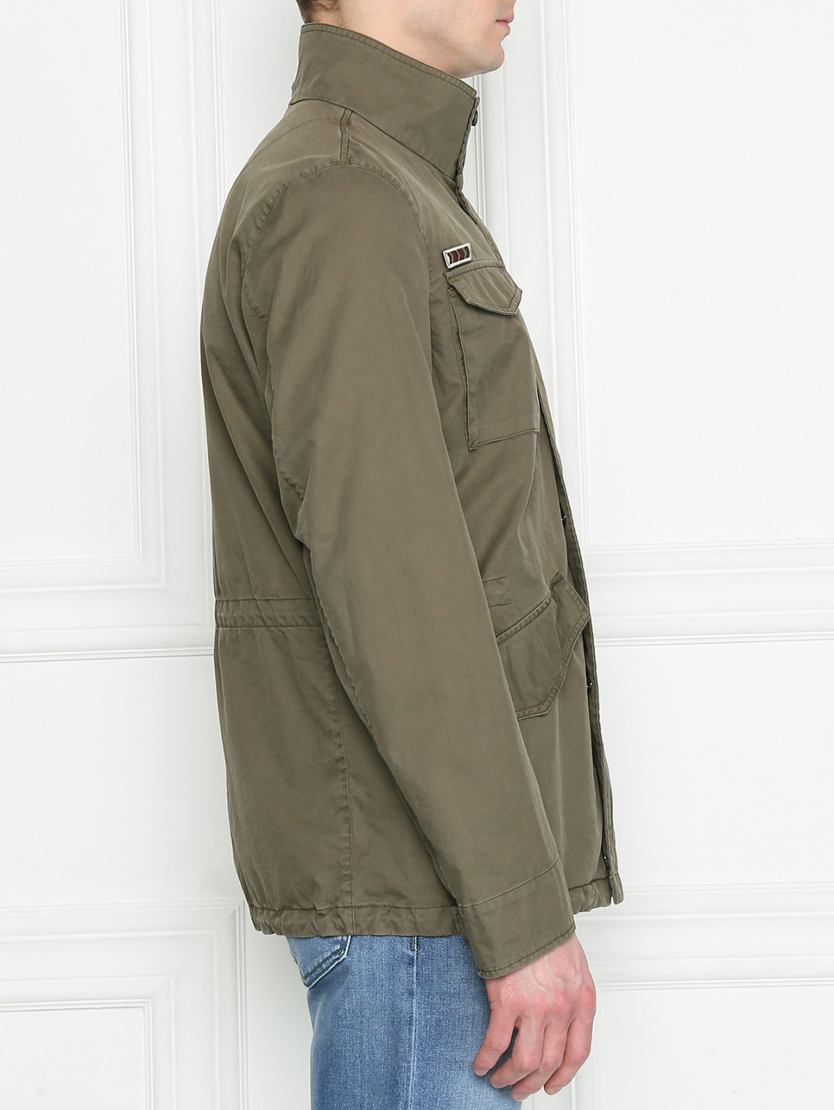 Куртка из хлопка с нашивками Herno  –  МодельВерхНиз2