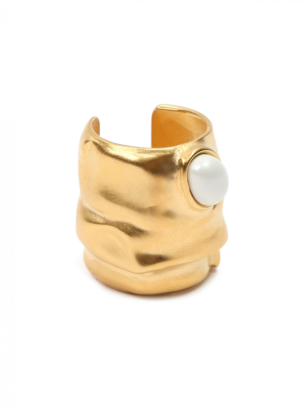 Кольцо из латуни Maison Margiela  –  Общий вид  – Цвет:  Золотой
