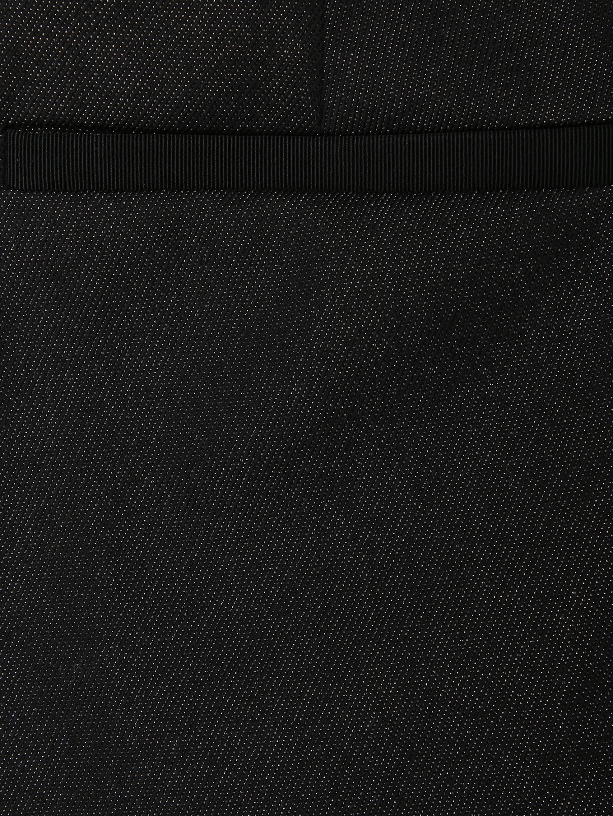 Брюки прямого кроя с металлической нитью Karl Lagerfeld  –  Деталь1  – Цвет:  Черный