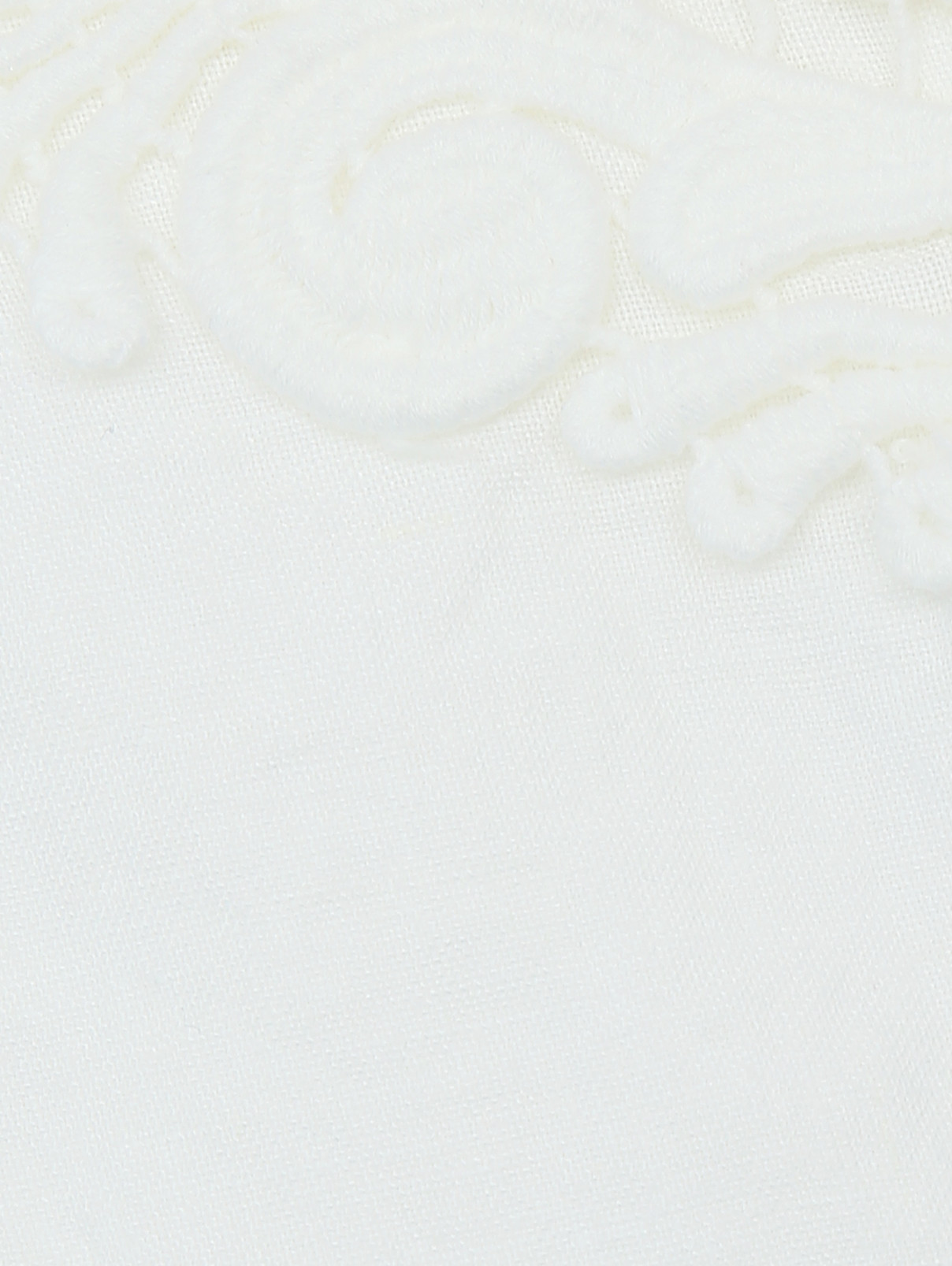 Топ из льна с кружевом La fabrica del lino  –  Деталь1  – Цвет:  Белый