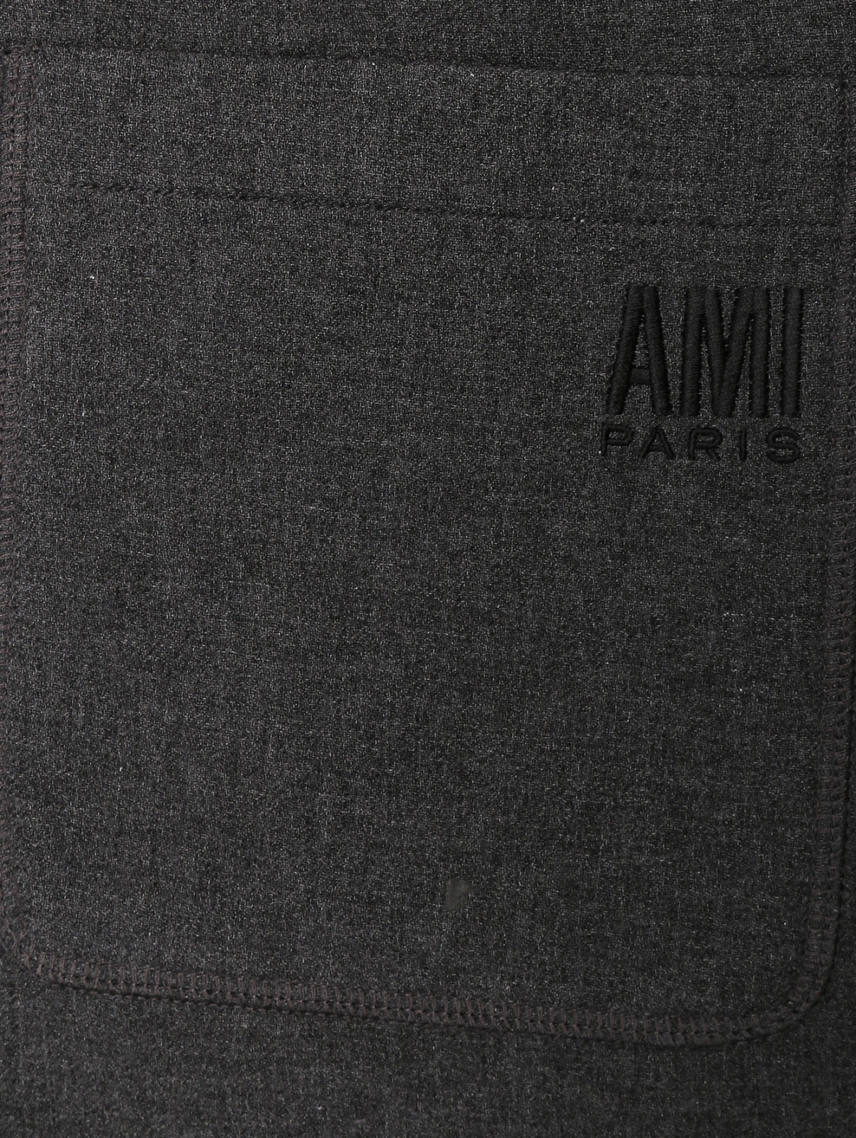 Брюки на резинке широкого кроя Ami  –  Деталь1  – Цвет:  Серый