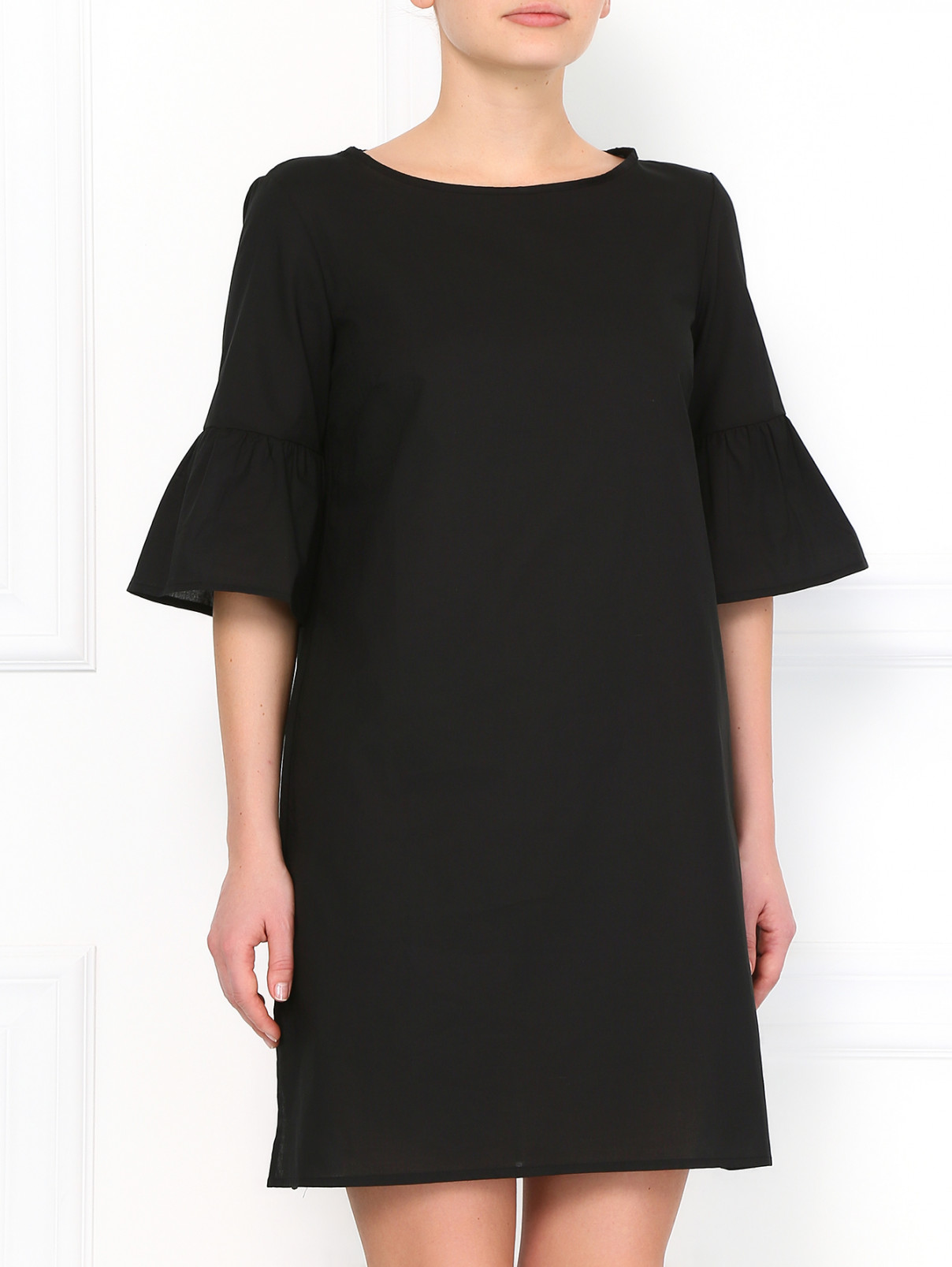 Платье из хлопка Vanda Catucci  –  Модель Верх-Низ  – Цвет:  Черный