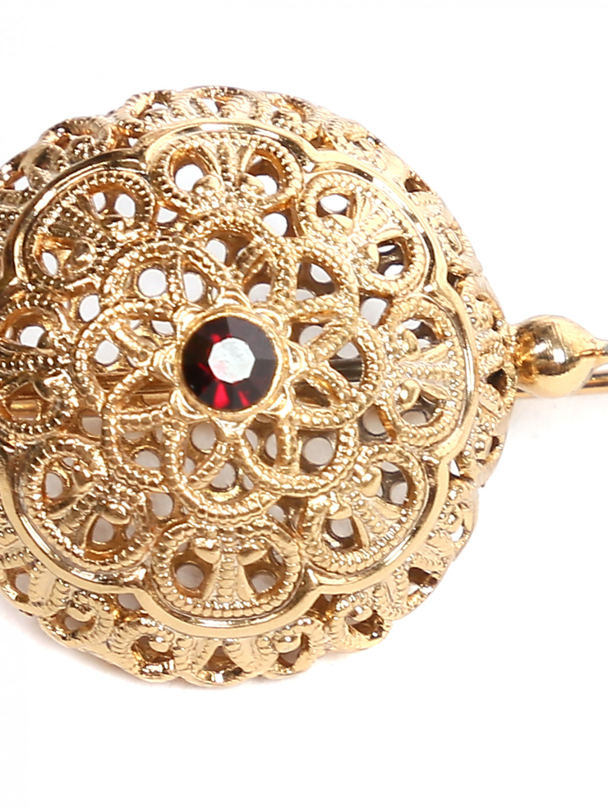 Серьги из металла с кристаллами Dueci Bijoux  –  Деталь  – Цвет:  Золотой
