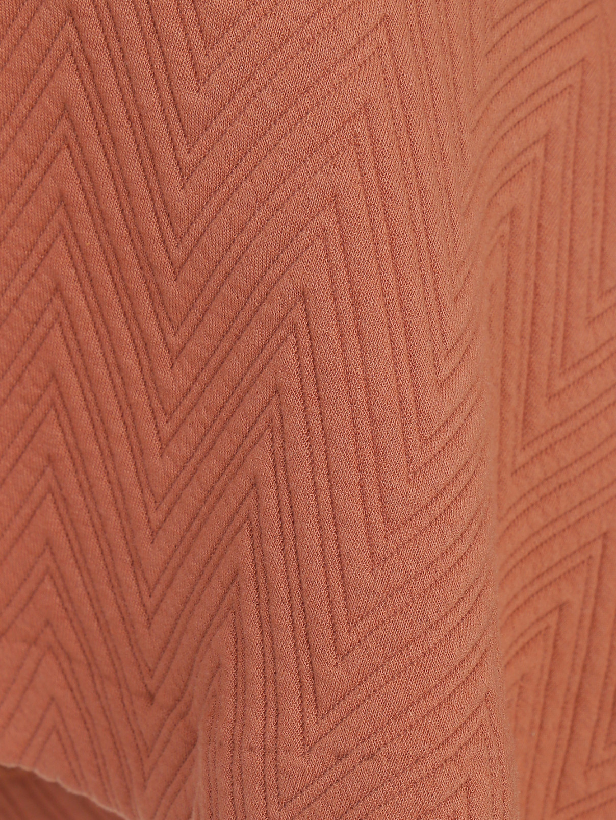 Джемпер с баской из полиэстера с декоративной отстрочкой DESIGNERS REMIX  –  Деталь1  – Цвет:  Коричневый