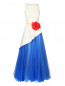 Платье-макси с  пышной юбкой из сетки Carolina Herrera  –  Общий вид