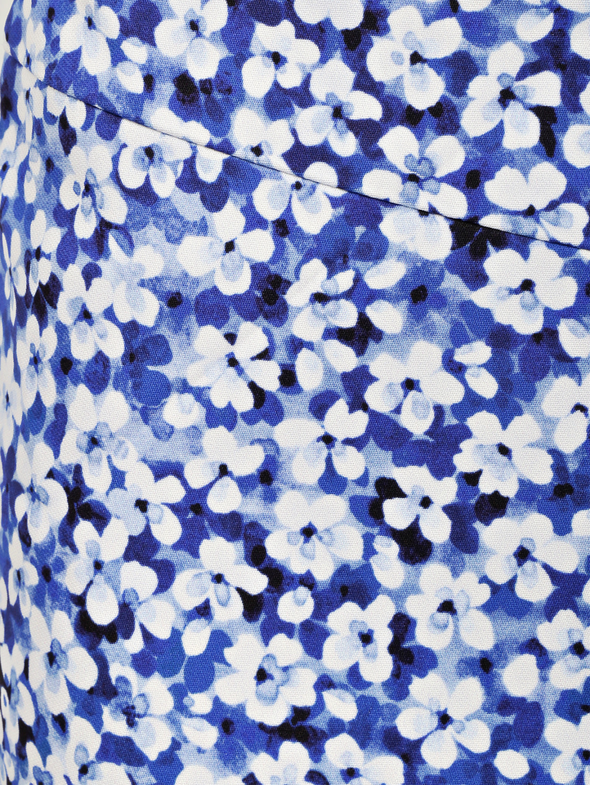 Юбка с цветочным узором Emanuel Ungaro  –  Деталь  – Цвет:  Синий