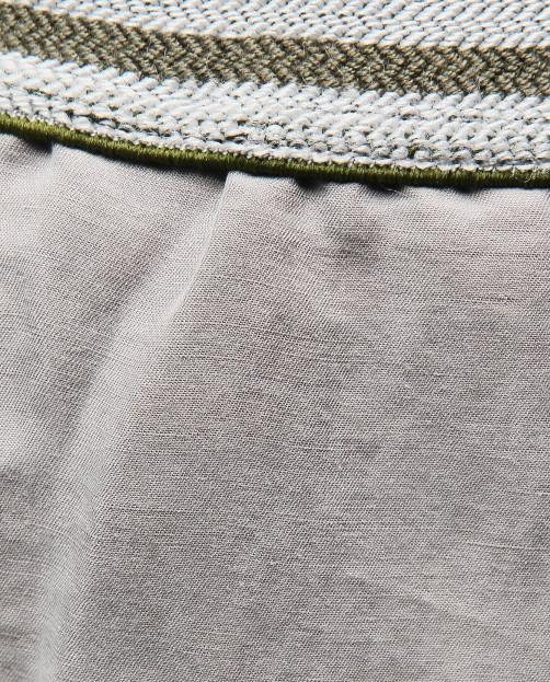 Льняные брюки на резинке Chloé Stora - Деталь