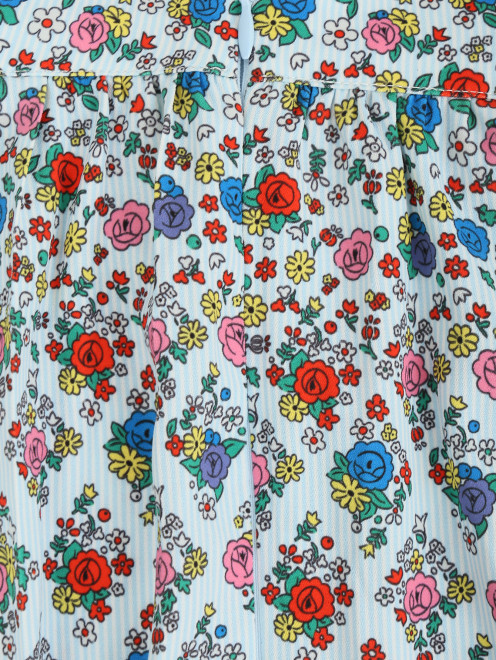 Плиссированная юбка с цветочным узором - Деталь