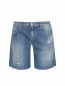 Шорты джинсовые с вышивкой Jacob Cohen  –  Общий вид