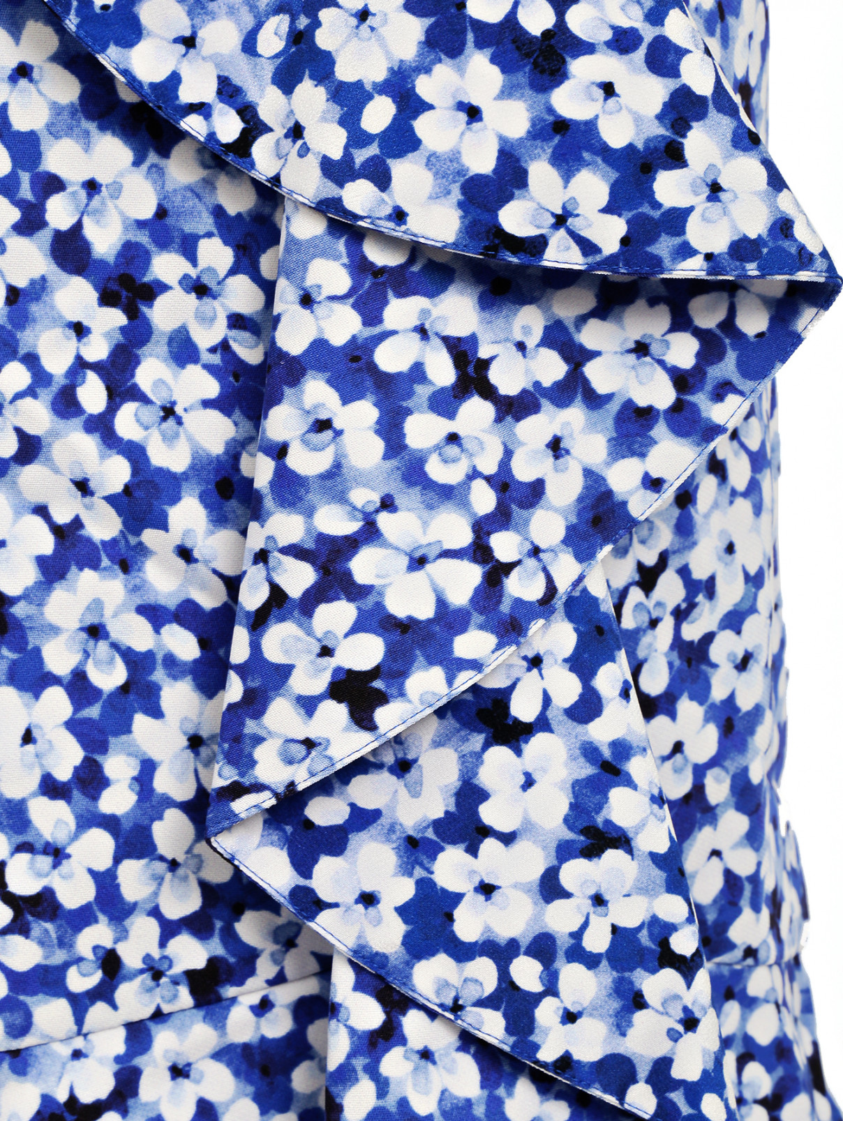 Юбка с цветочным узором Emanuel Ungaro  –  Деталь1  – Цвет:  Синий