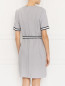 Платье с контрастной отделкой и поясом Tommy Hilfiger  –  МодельВерхНиз1