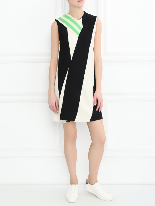 Платье без рукавов с узором "полоска" Calvin Klein 205W39NYC - МодельОбщийВид