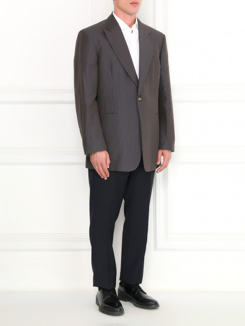 Пиджак из хлопка с узором "полоска" Antonio Marras - Модель Общий вид