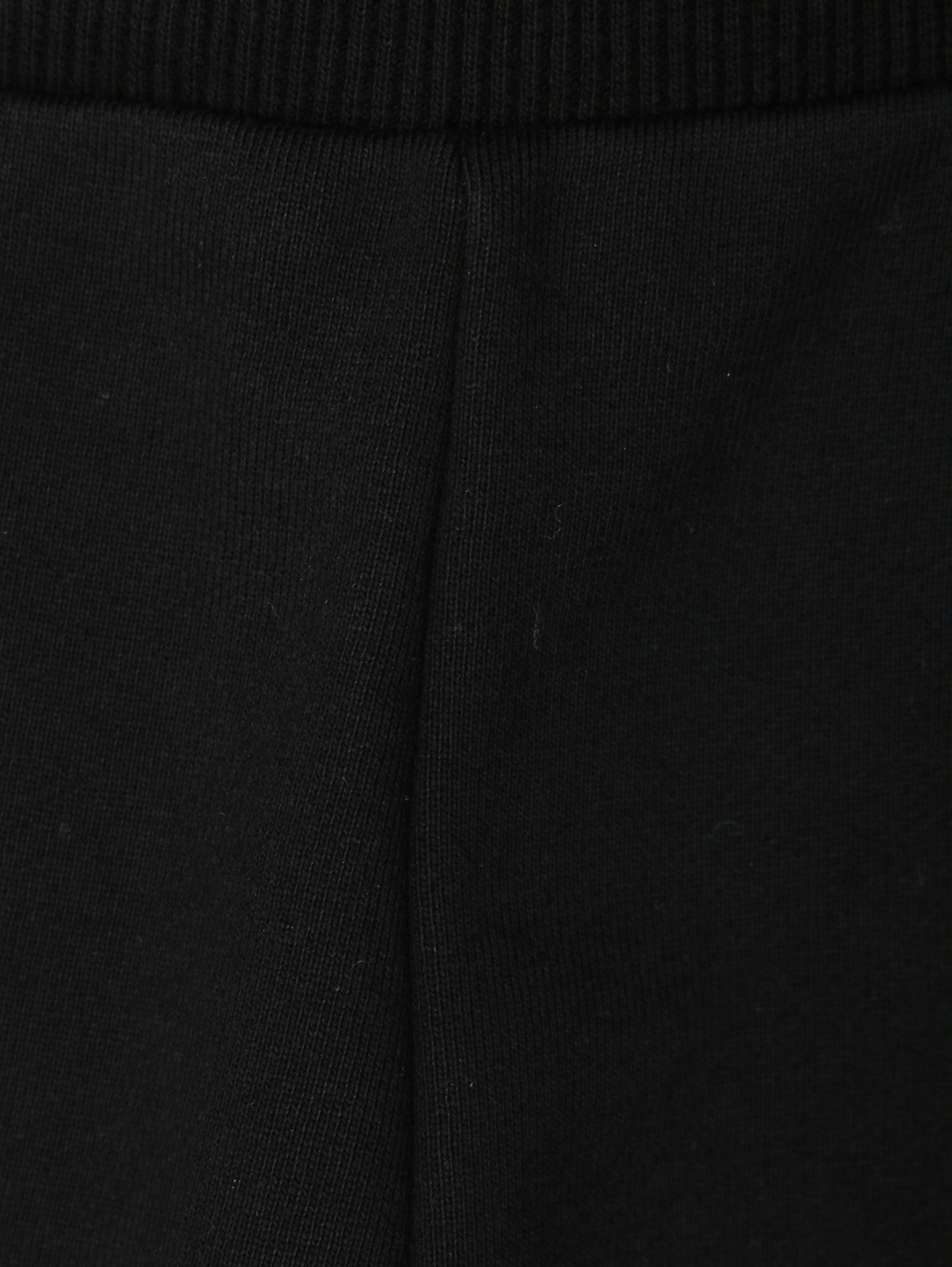 Брюки из хлопка с принтом Moschino Underwear  –  Деталь  – Цвет:  Черный