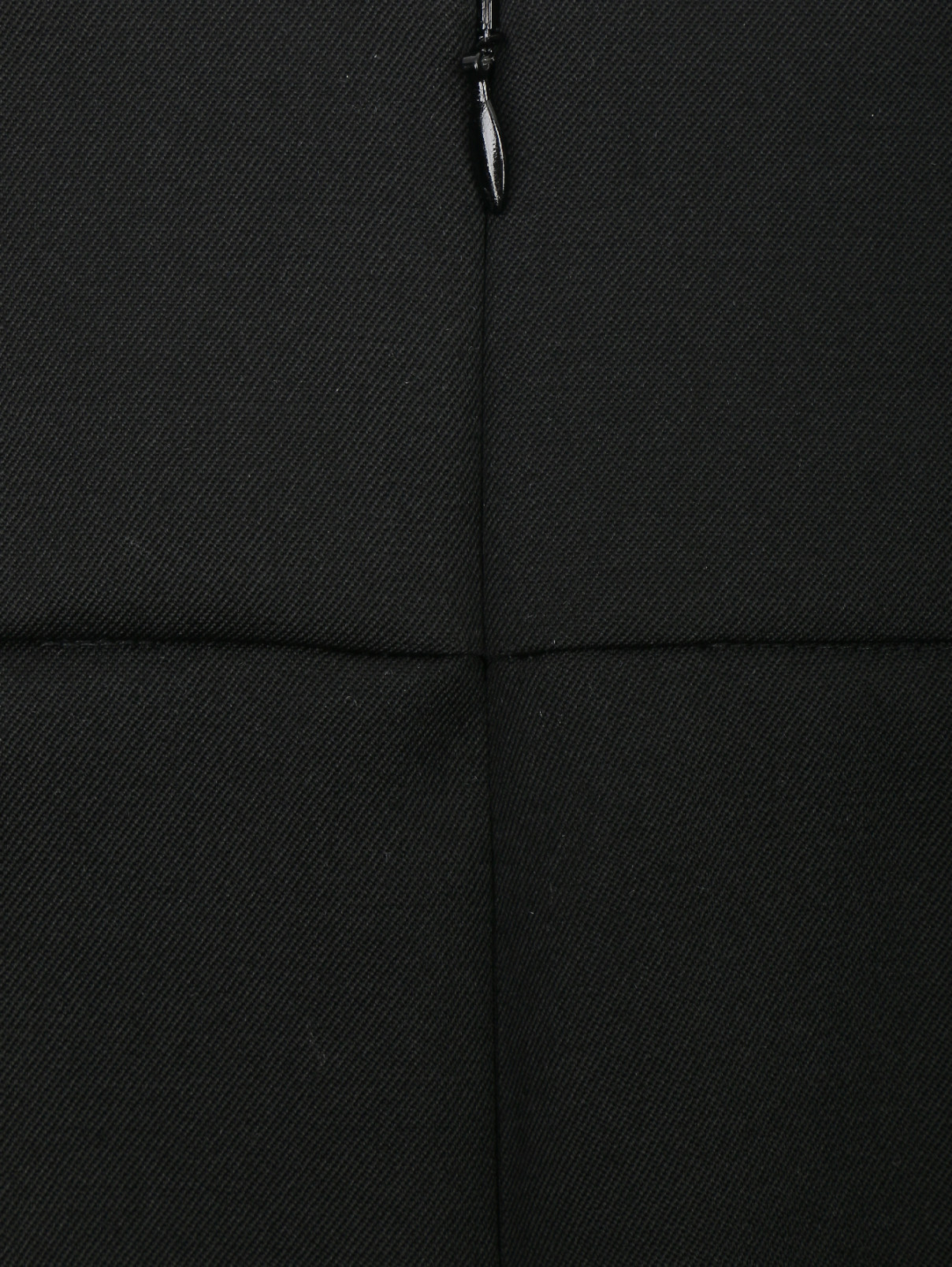 Юбка шерстяная с декоративными складками Nina Ricci  –  Деталь  – Цвет:  Черный