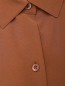 Блуза из шелка однотонная Equipment  –  Деталь