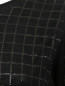 Туника из шерсти и шелка свободного кроя с контрастной отделкой Akris  –  Деталь