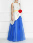 Платье-макси с  пышной юбкой из сетки Carolina Herrera  –  МодельВерхНиз