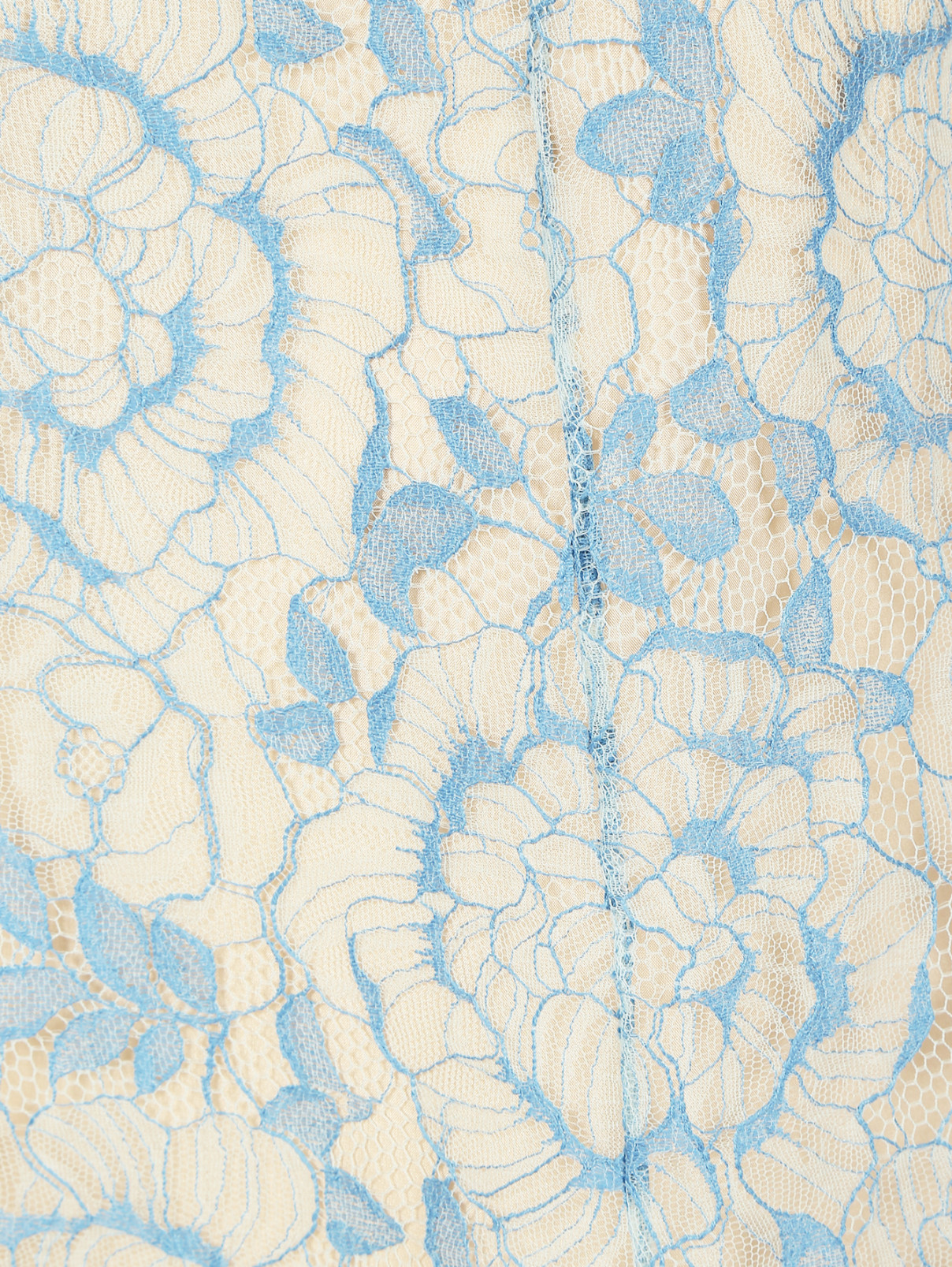 Юбка-миди из кружева Vilshenko  –  Деталь  – Цвет:  Синий