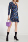Платье мини с драпировкой и принтом Balenciaga  –  528703 Платье мини с драпировкой и принтом  Модель Общий вид