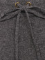 Трикотажные брюки из шерсти и кашемира на резинке Brown Allan  –  Деталь1
