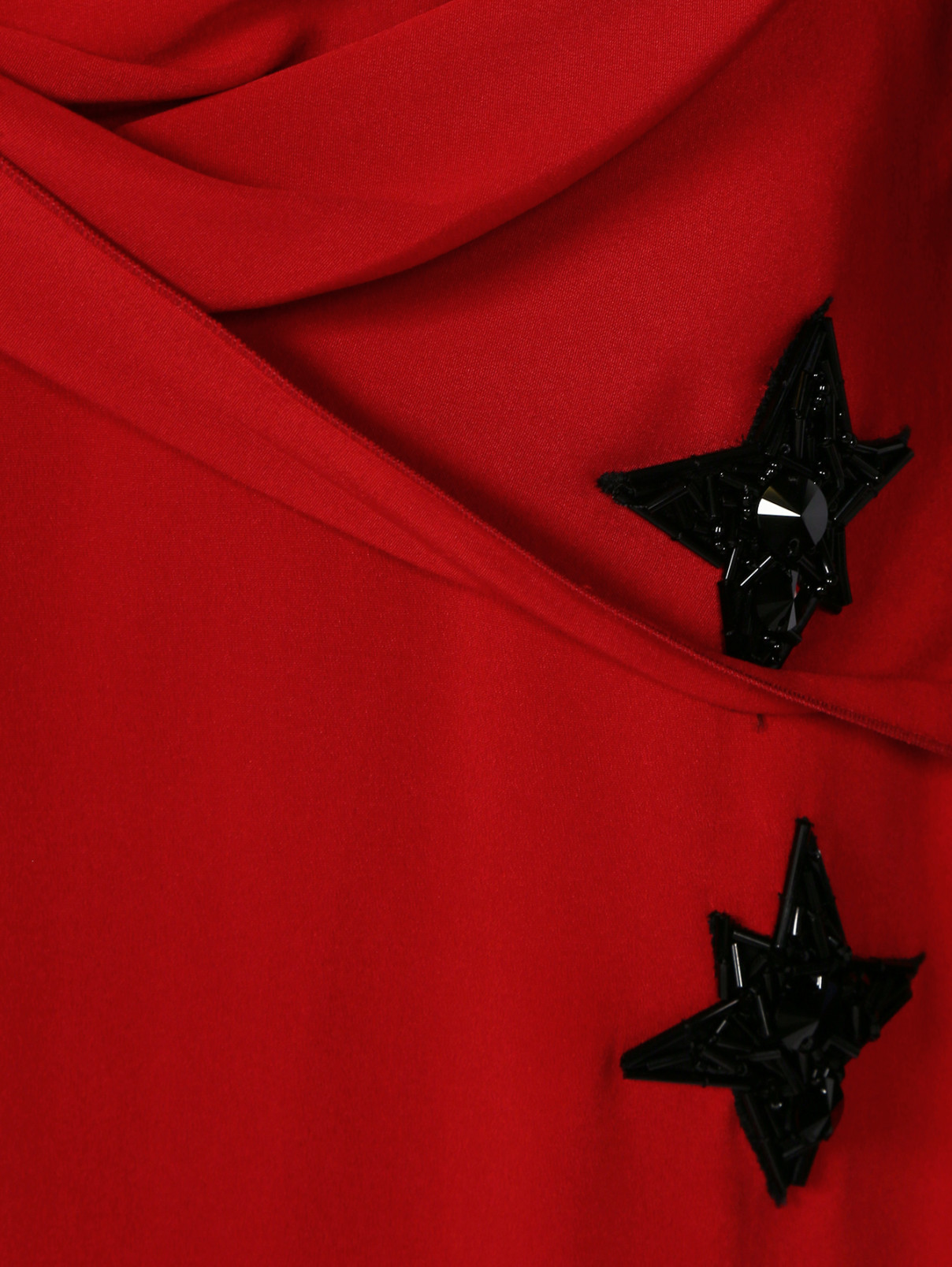 Платье-миди с вышивкой и аппликацией Alexander Terekhov  –  Деталь  – Цвет:  Мультиколор