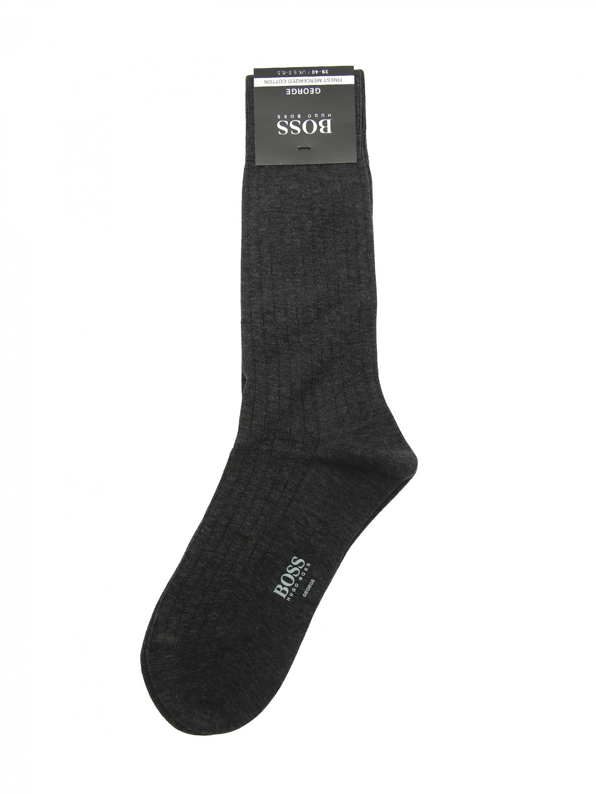 Носки из хлопка Hugo Boss  –  Общий вид  – Цвет:  Серый