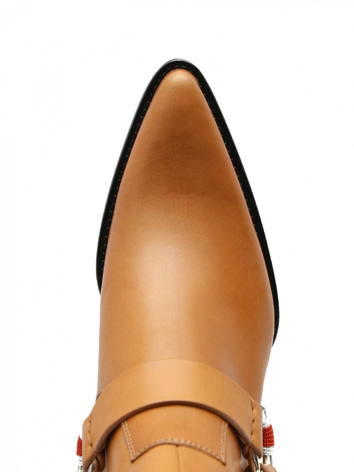 Ботинки кожаные Calvin Klein 205W39NYC  –  Обтравка3  – Цвет:  Оранжевый