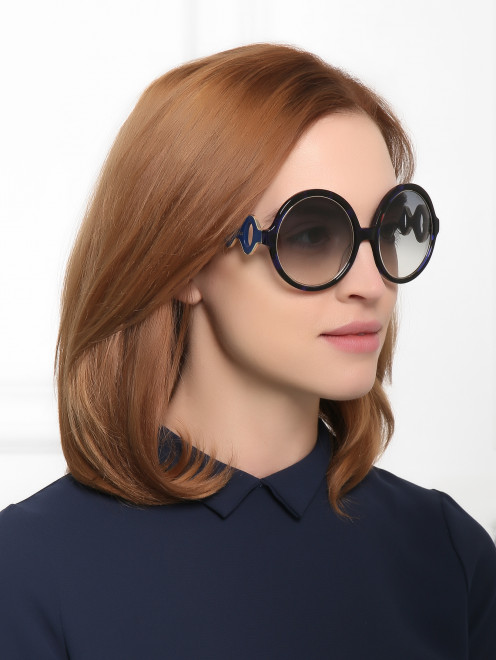 Солнцезащитные очки в пластиковой оправе Emilio Pucci - МодельОбщийВид