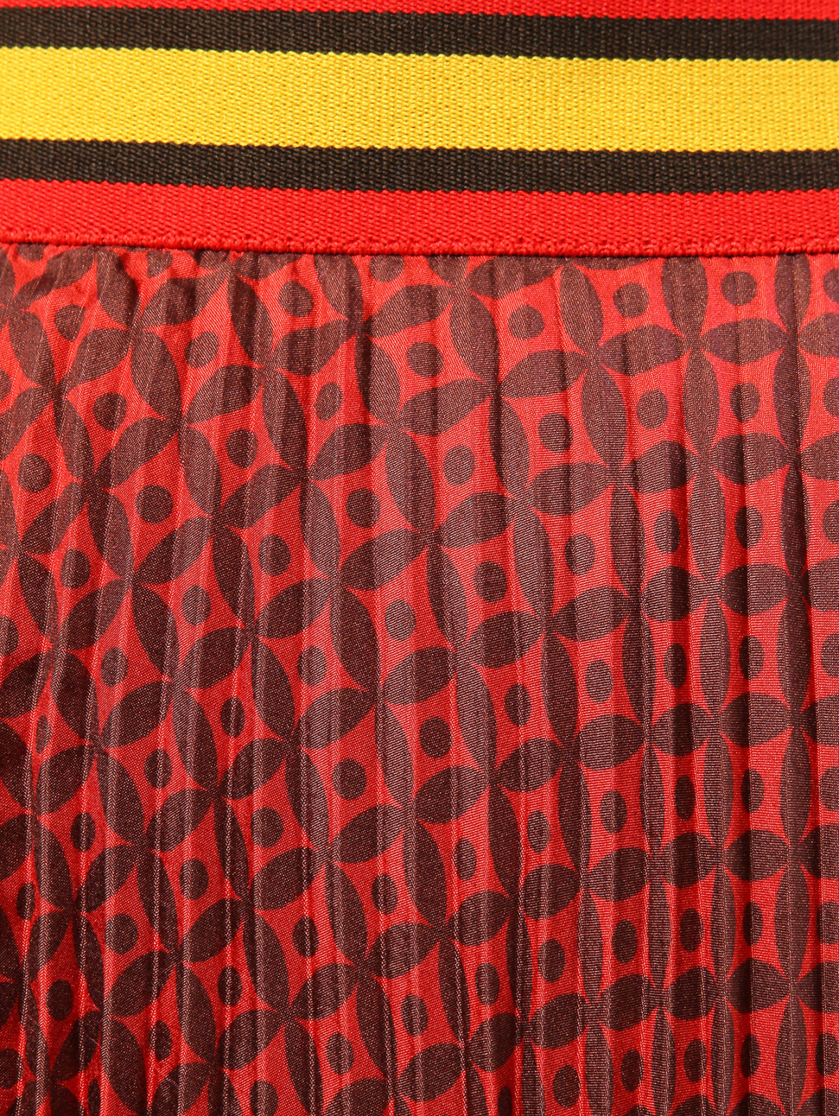 Шелковая юбка в плиссировку Alberto Biani  –  Деталь  – Цвет:  Узор