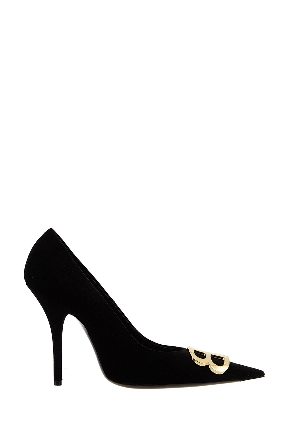 Туфли из бархата с металлической фурнитурой Balenciaga  –  531308 Туфли Модель Общий вид1  – Цвет:  Черный
