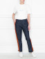 Брюки из денима с контрастной отделкой Calvin Klein 205W39NYC  –  МодельОбщийВид