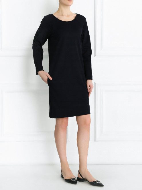 Платье прямого кроя с карманами Dorothee Schumacher - Модель Общий вид