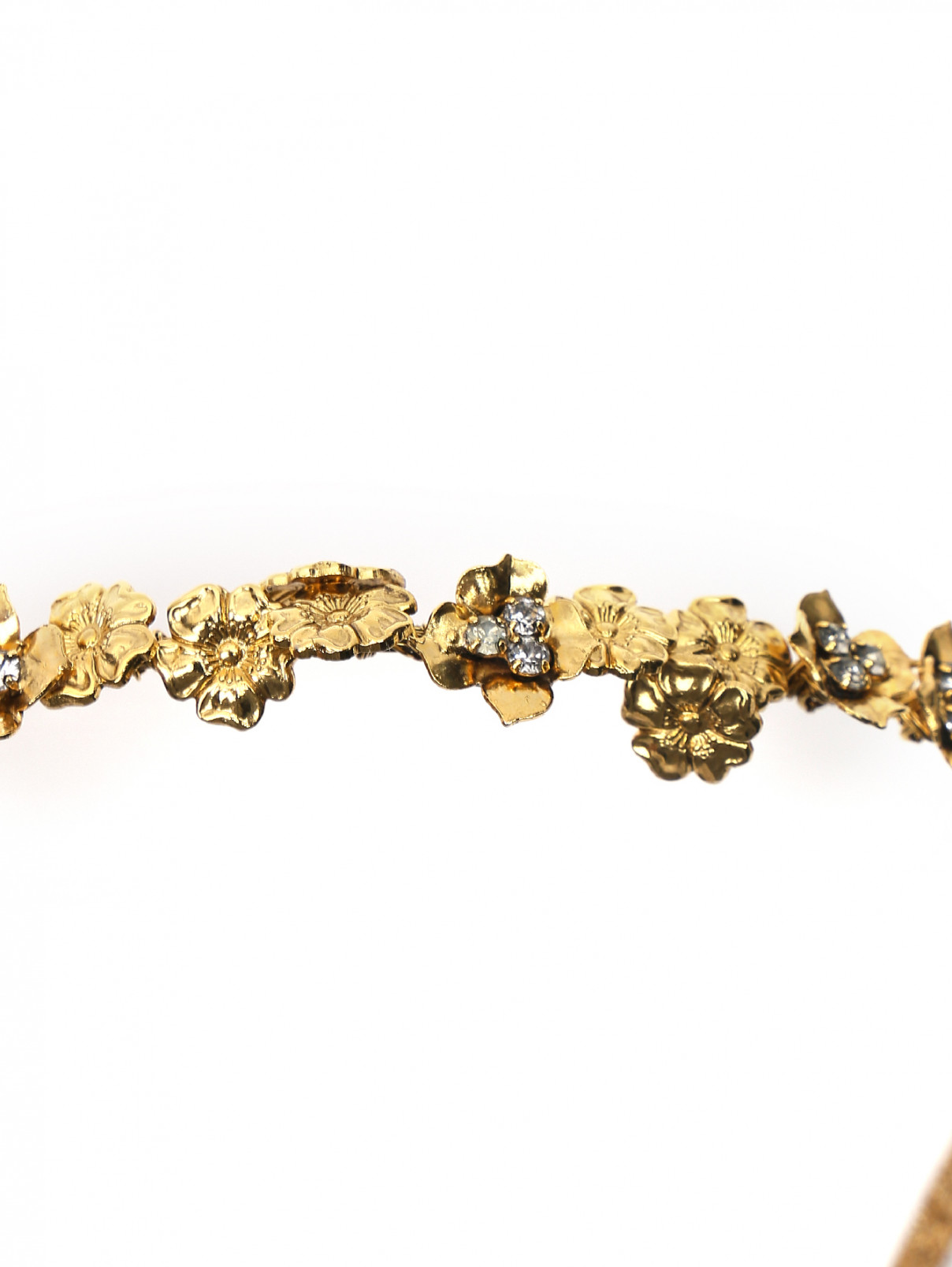 ободок из металла и кристаллов Jennifer Behr  –  Деталь1  – Цвет:  Золотой