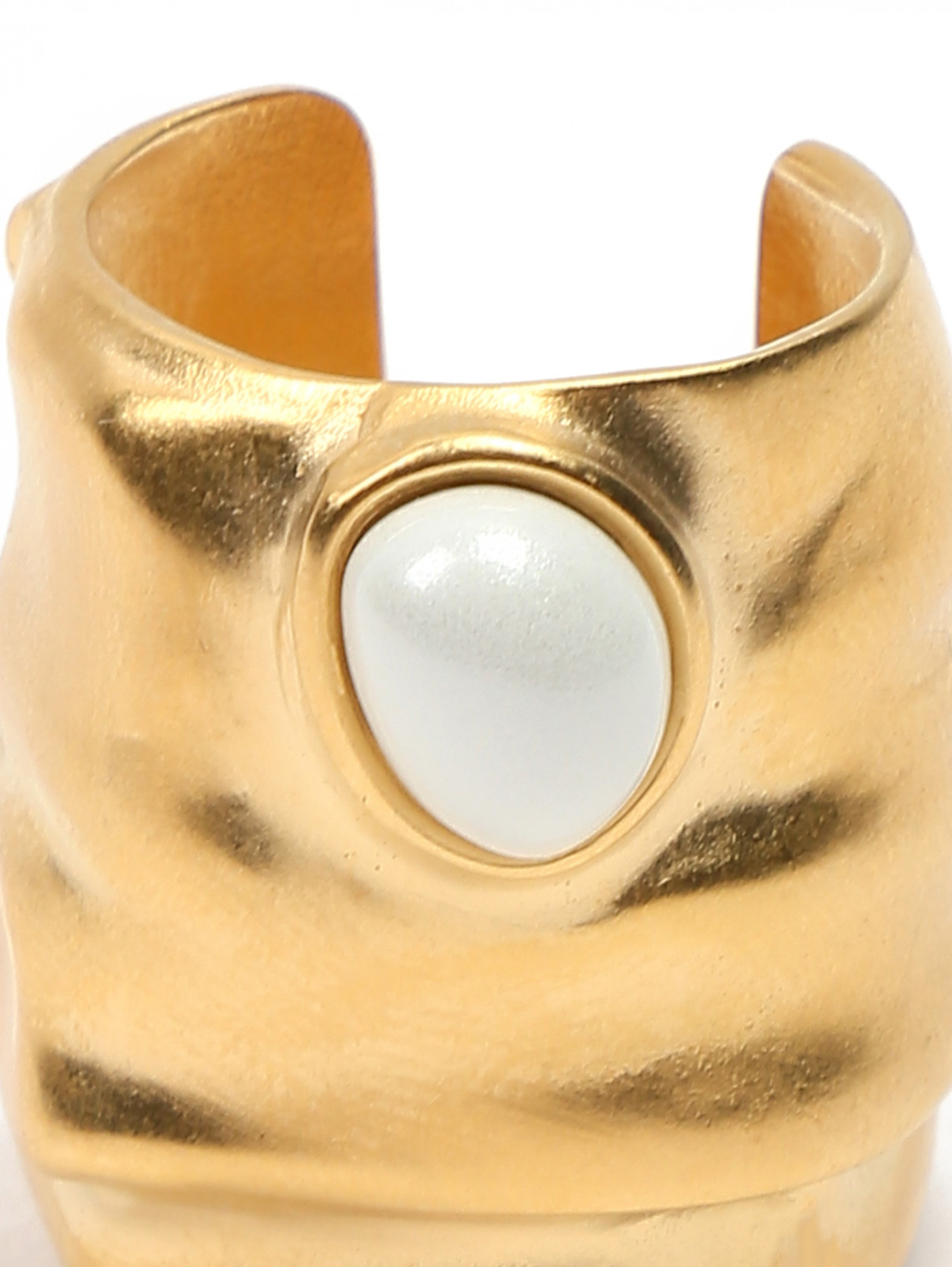 Кольцо из латуни Maison Margiela  –  Деталь  – Цвет:  Золотой