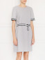 Платье с контрастной отделкой и поясом Tommy Hilfiger  –  МодельВерхНиз