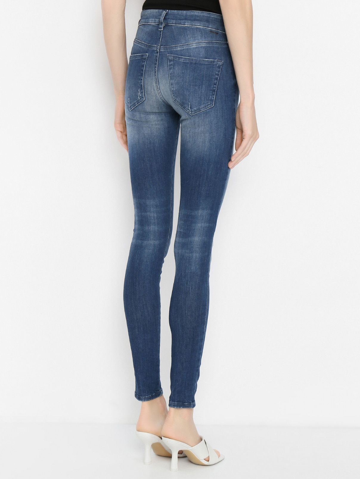 Узкие джинсы с эффектом потертости Diesel  –  МодельВерхНиз1