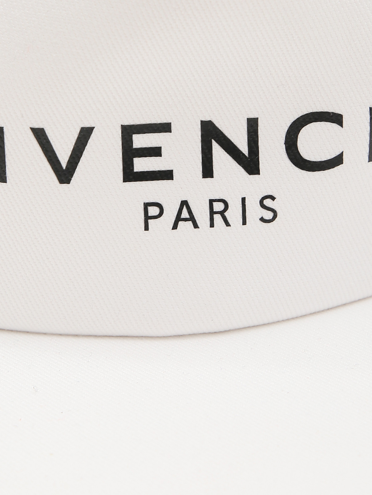 Бейсболка хлопковая с принтом Givenchy  –  Деталь  – Цвет:  Белый