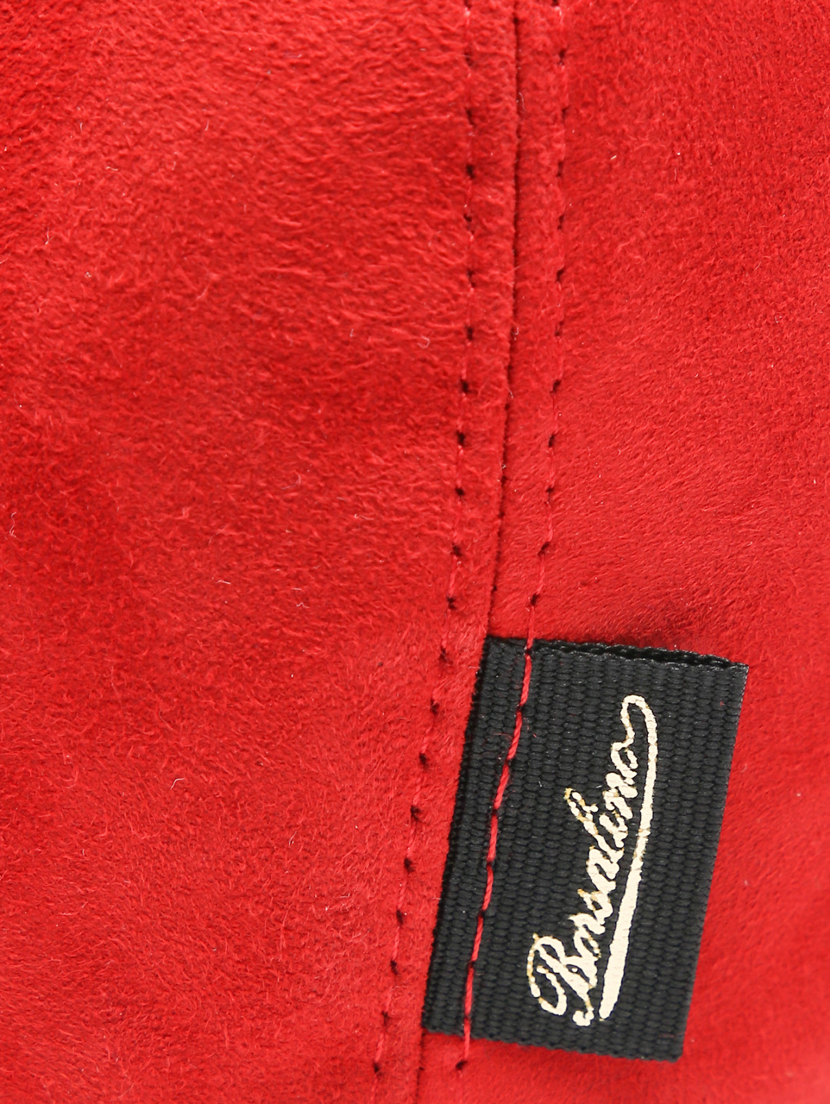 Кепка из замши Borsalino  –  Деталь  – Цвет:  Красный