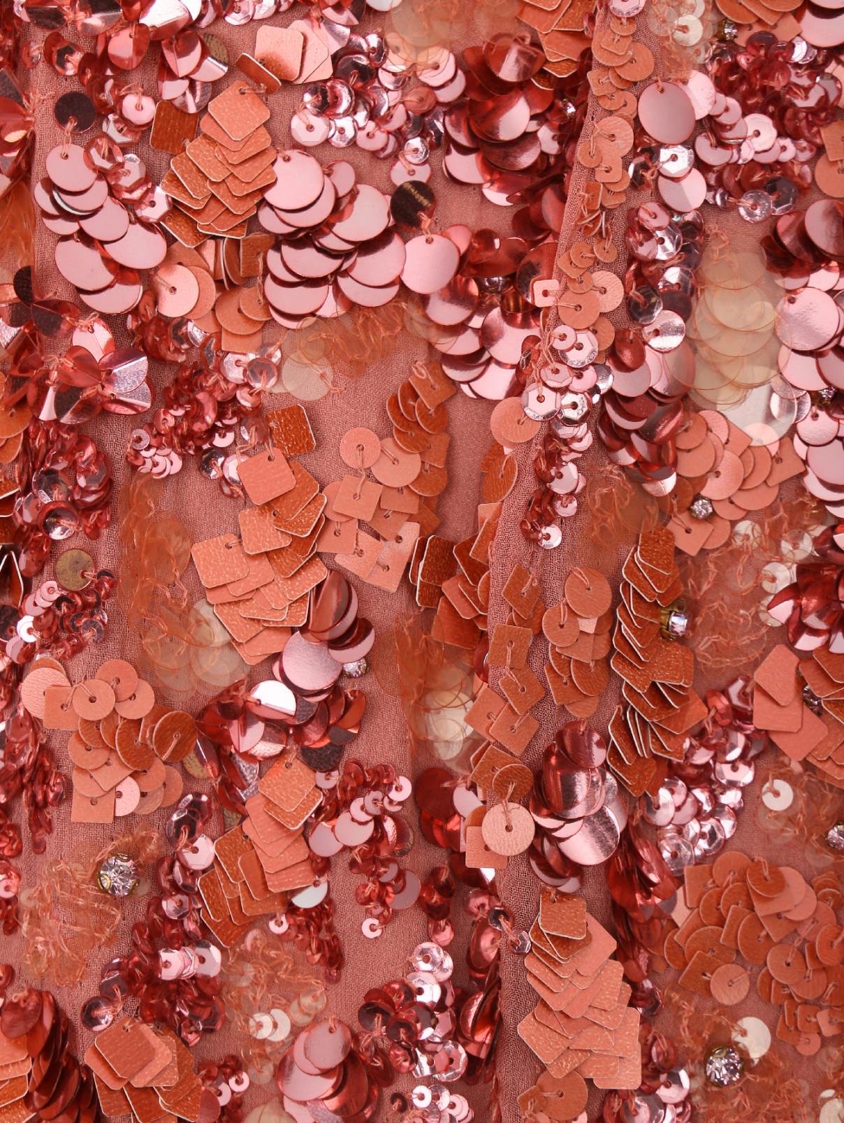 Платье из вискозы с пайетками и перьями Jenny Packham  –  Деталь  – Цвет:  Розовый