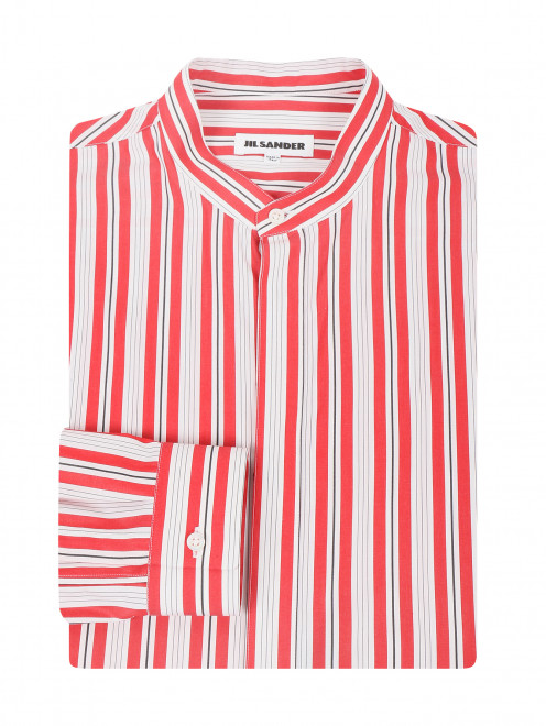 Рубашка из хлопка с узором "полоска" Jil Sander - Общий вид